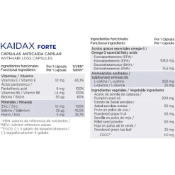 KAIDAX Forte Cápsulas Anticaída Capilar, 60 ud. - Topicrem