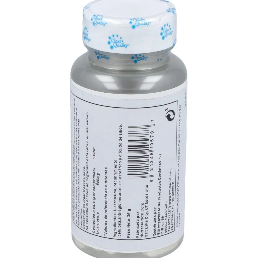 Kal L Carnosine 500 Mg 30Caps