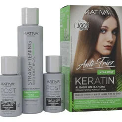 Kativa Keratin Anti-Frizz Alisado Sin Plancha Extra Brillo 30 Días 1Ud