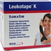 K Cinta Autoadhesiva Elástica 5 cm X 5 M Color Negro, 1 Ud - Leukotape