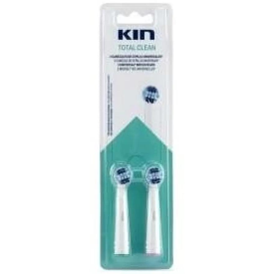 Kin Cepillo Dental Eléctrico Recambio Limpieza Total 2 U