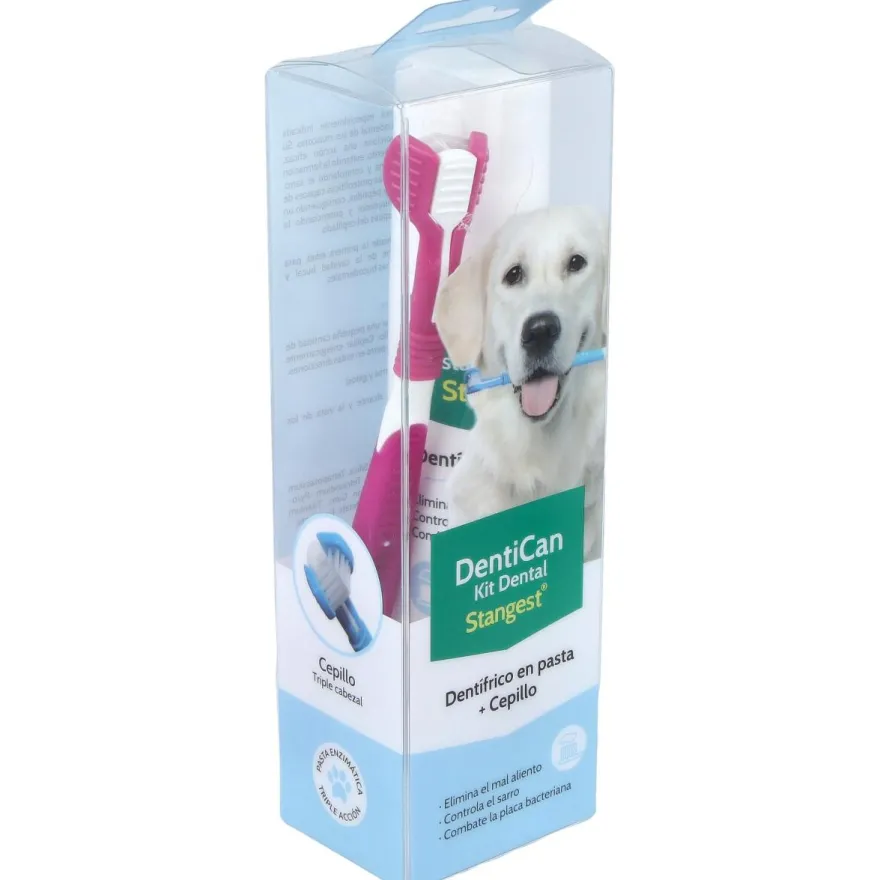 Kit Dental Cepillo+Pasta Perros 100Gr.