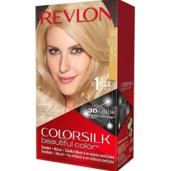 Kit Tinte Colorsilk 80 Rubio Medio Cenizo - Revlon