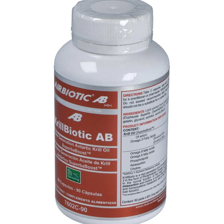 Krillbiotic Ab 590 mg Ecoharvesting 90 Cápsulas - Airbiotic
