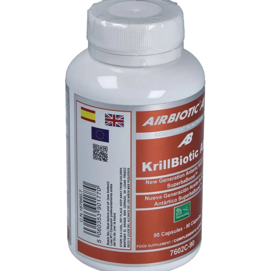 Krillbiotic Ab 590 mg Ecoharvesting 90 Cápsulas - Airbiotic
