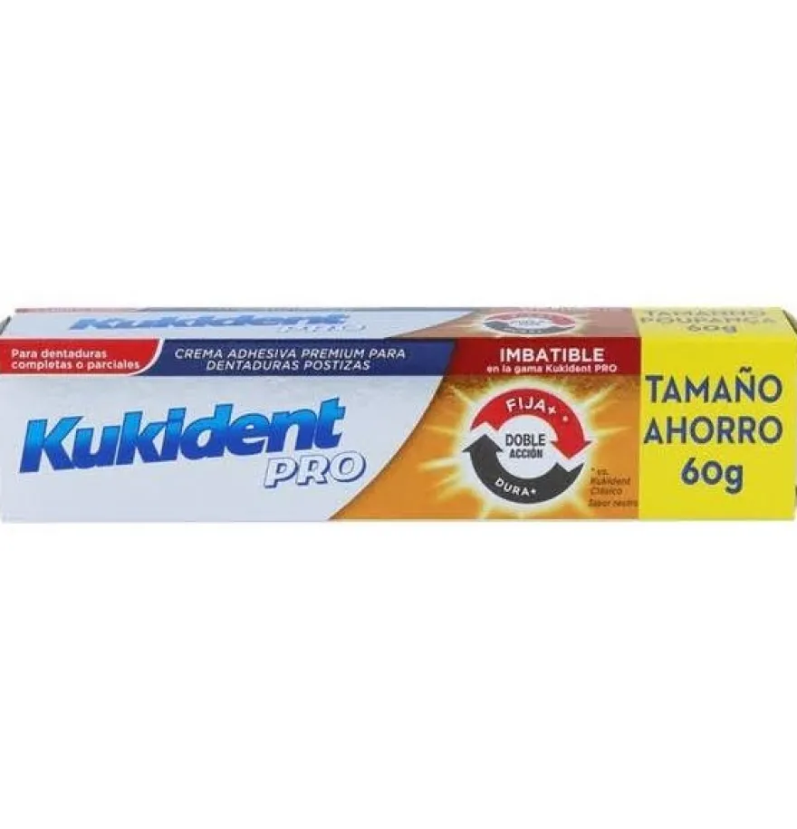 Kukident Pro Doble Acción (neutro 60 g) - Procter&gamble España S.a