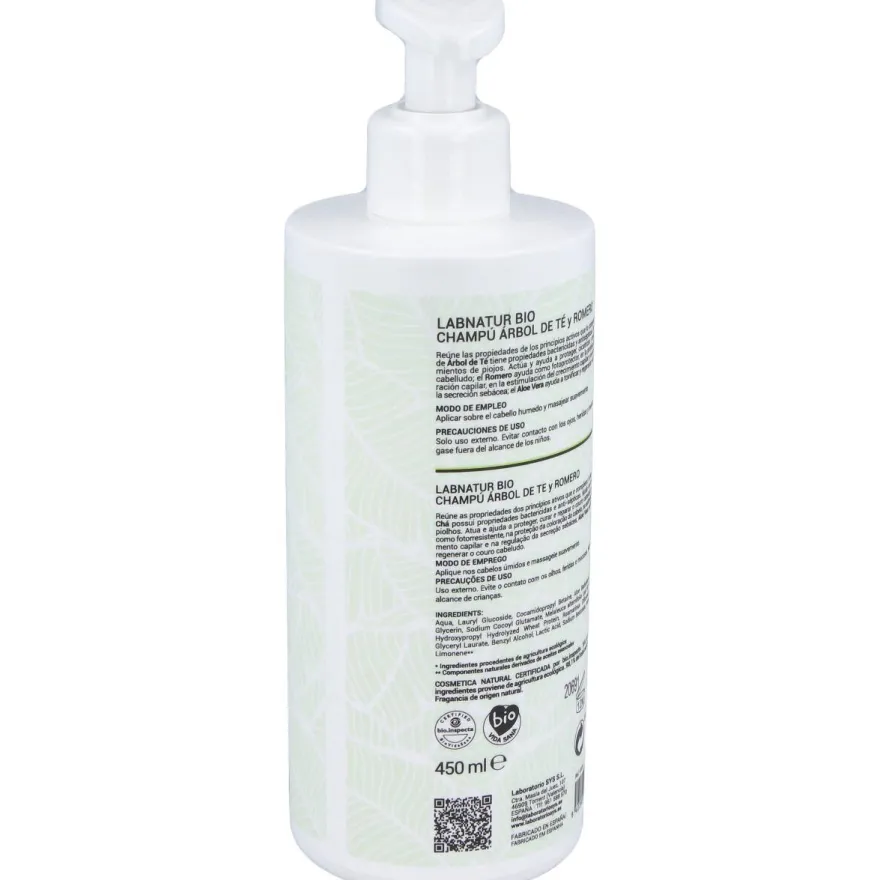 Labnatur Bio Champú Árbol Del Té Y Romero 450Ml
