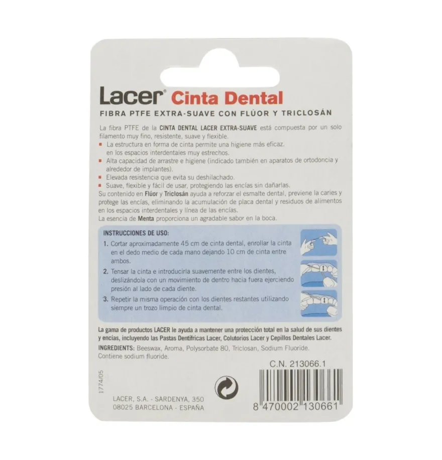 Lacer - Cinta Dental (50 M) - Lacer Laboratorios Sa