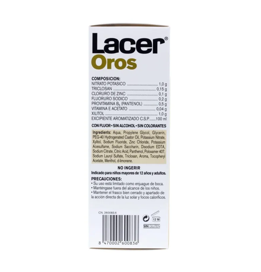 Lacer Oros Acción Integral Colutorio (1 Envase 500 ml) - Lacer Laboratorios Sa