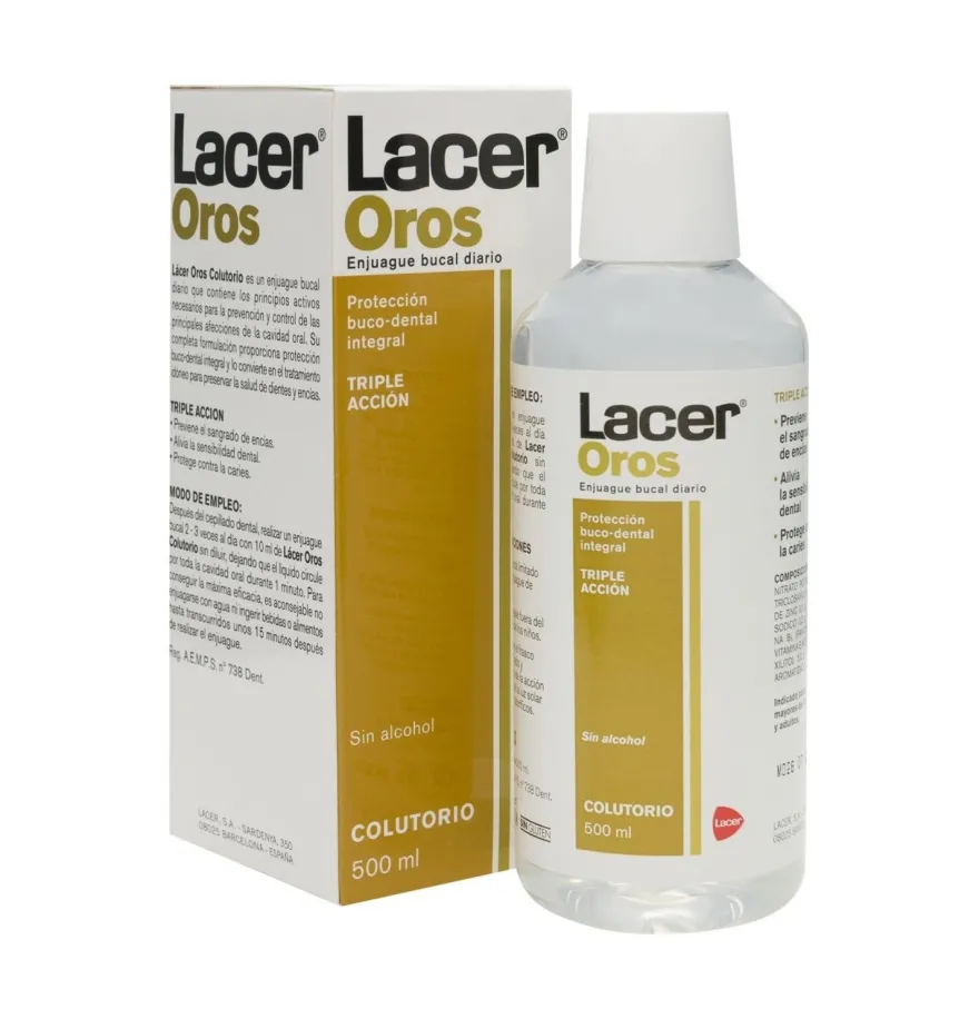 Lacer Oros Acción Integral Colutorio (1 Envase 500 ml) - Lacer Laboratorios Sa