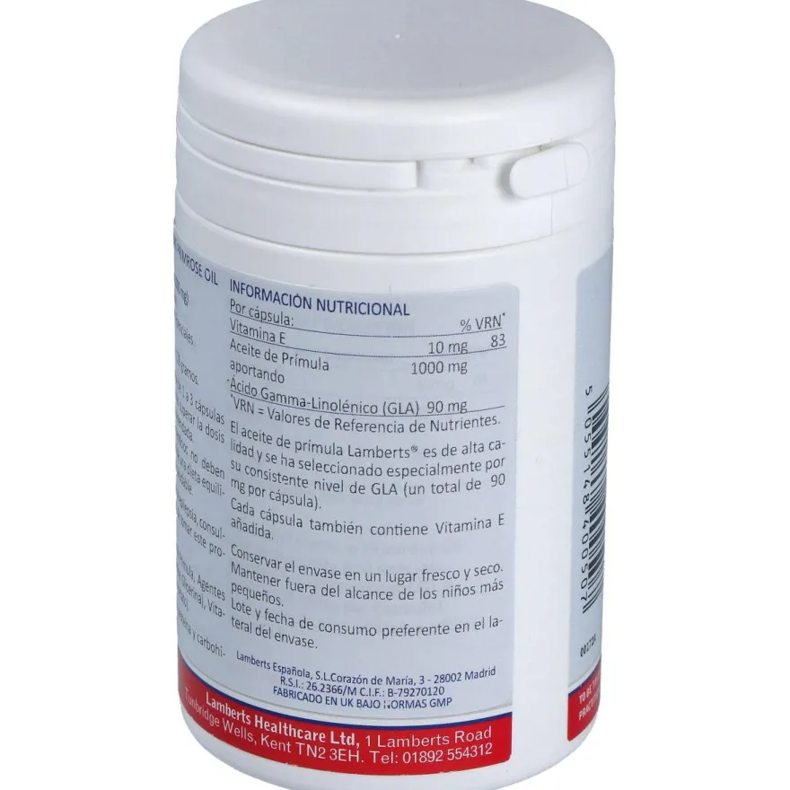 Lamberts Aceite De Prímula 1000Mg 90 Cáps.