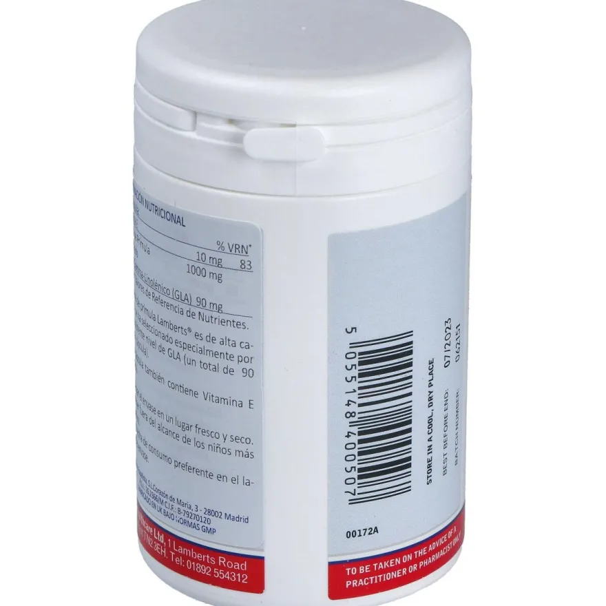 Lamberts Aceite De Prímula 1000Mg 90 Cáps.
