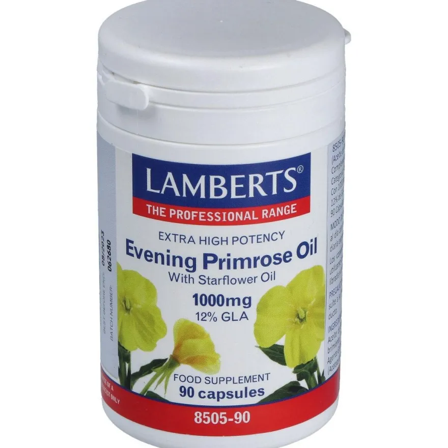 Lamberts Aceite Primula Extra Alta Potencia Con Borraja 1000Mg 9