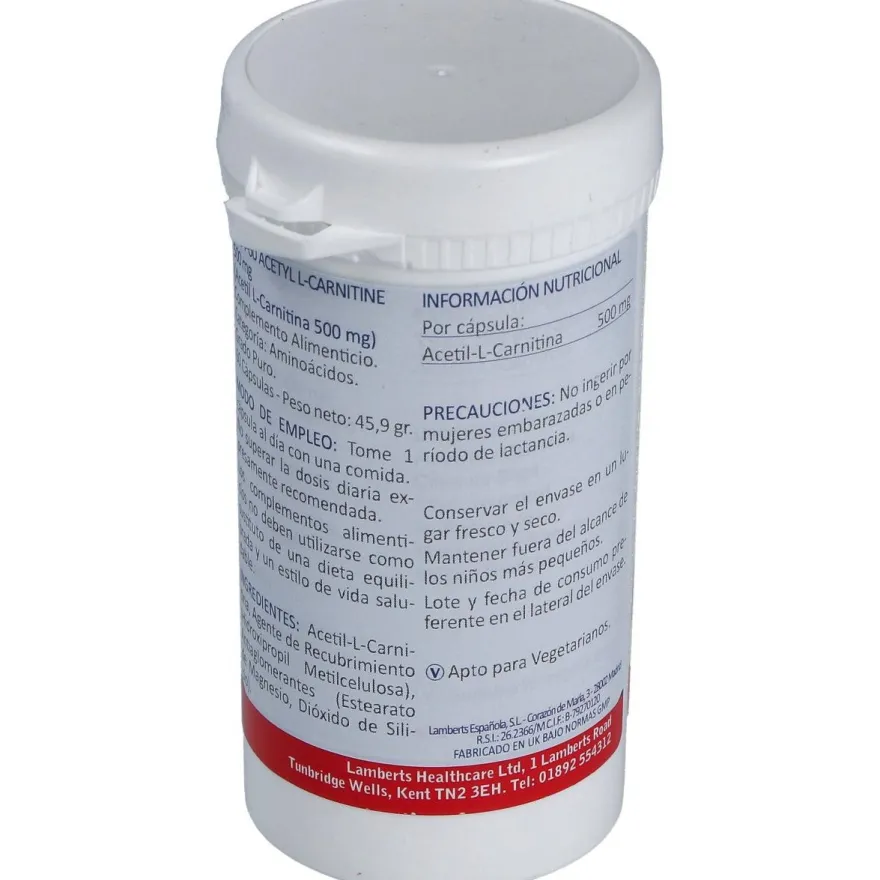Lamberts Acetyl L-Carnitine 60Caps