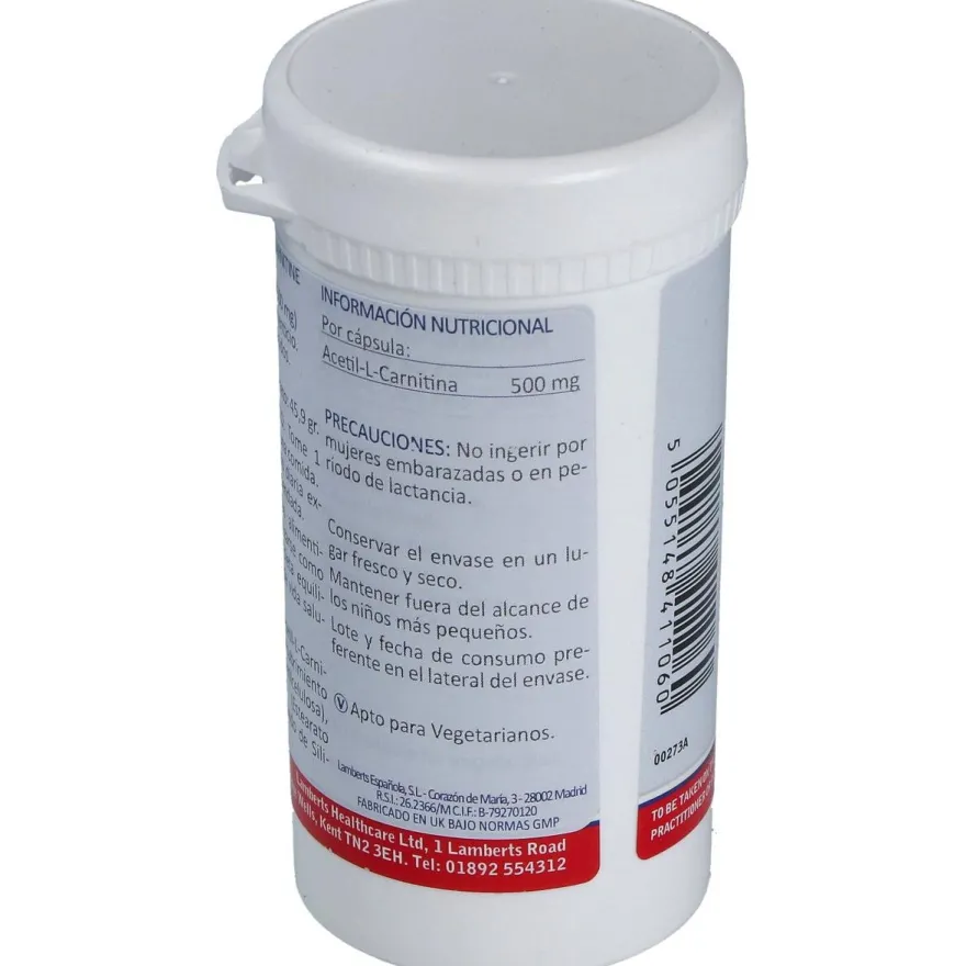 Lamberts Acetyl L-Carnitine 60Caps