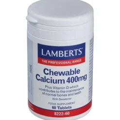 Lamberts Calcio Masticable 400 Mg 60 Comp