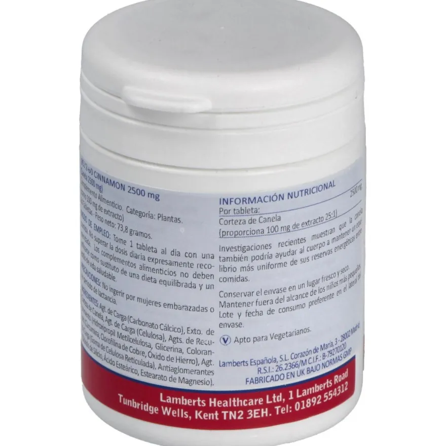 Lamberts Canela 2500 Mg 60 Comp