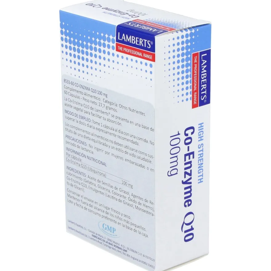Lamberts Coenzima Q10 100Mg 60 Cáps.
