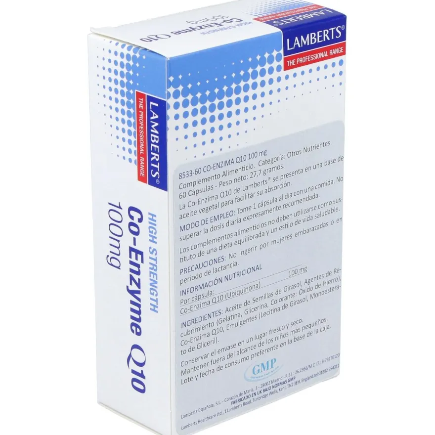 Lamberts Coenzima Q10 100Mg 60 Cáps.
