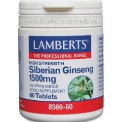 Lamberts Ginseng Siberiano 1500Mg 60 Comp