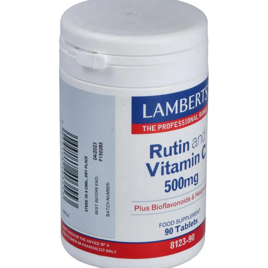 Lamberts Rutina Y Vitamina C 500Mg + Bioflavonoides 90 Comprimid