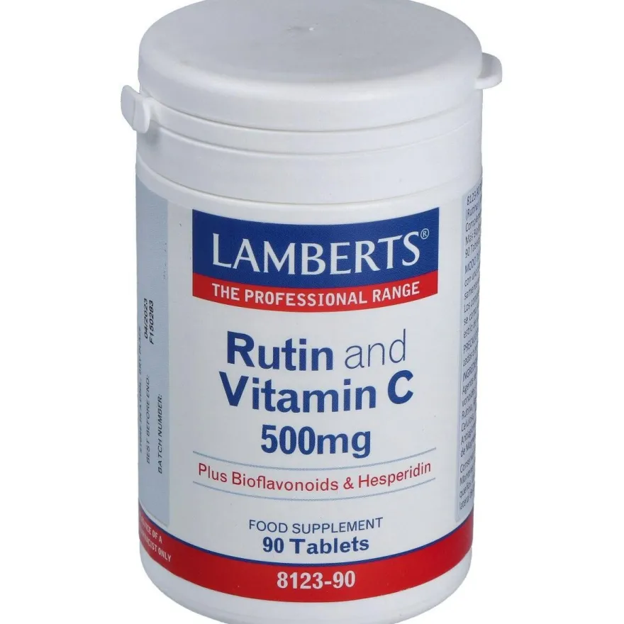 Lamberts Rutina Y Vitamina C 500Mg + Bioflavonoides 90 Comprimid