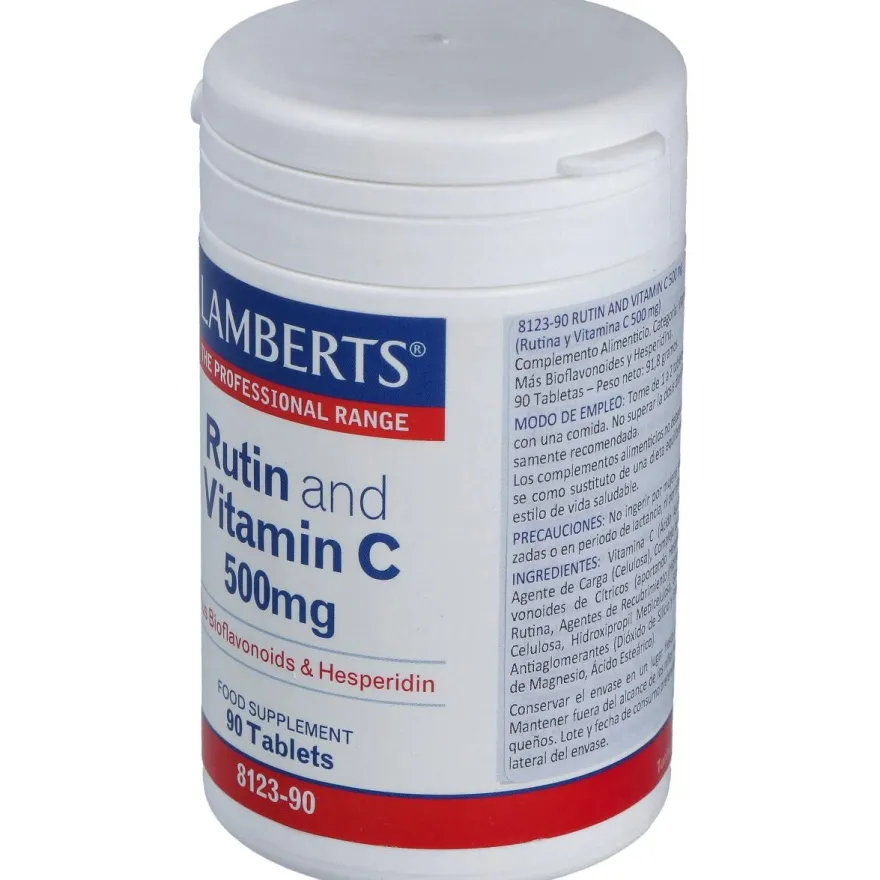 Lamberts Rutina Y Vitamina C 500Mg + Bioflavonoides 90 Comprimid