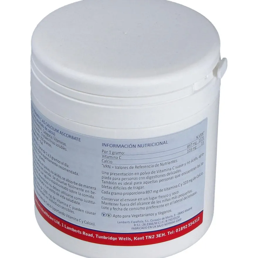 Lamberts Vitamina C Ascorbato De Calcio 250G
