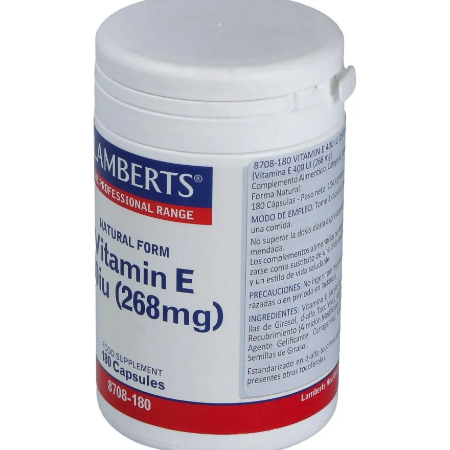 Lamberts Vitamina E Natural 400Ui 180 Comprimidos