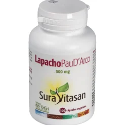Lapacho Pau D'arco 500mg 100 Cápsulas - Sura Vitasan