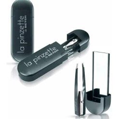 La Pinzette Pinza De Depilar Con Luz Y Espejo Gris 1 U