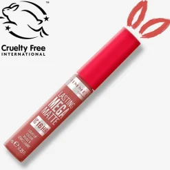Lasting Mega Matte Liquid Lip Colour 200 Pink Blink 7.4ml - Rimmel