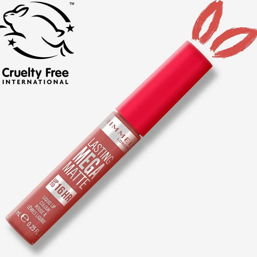 Lasting Mega Matte Liquid Lip Colour 110 Blush 7.4ml - Rimmel