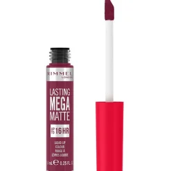 Lasting Mega Matte Liquid Lip Colour 940 Rock Me Purple 7.4ml - Rimmel
