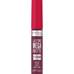 Lasting Mega Matte Liquid Lip Colour 940 Rock Me Purple 7.4ml - Rimmel
