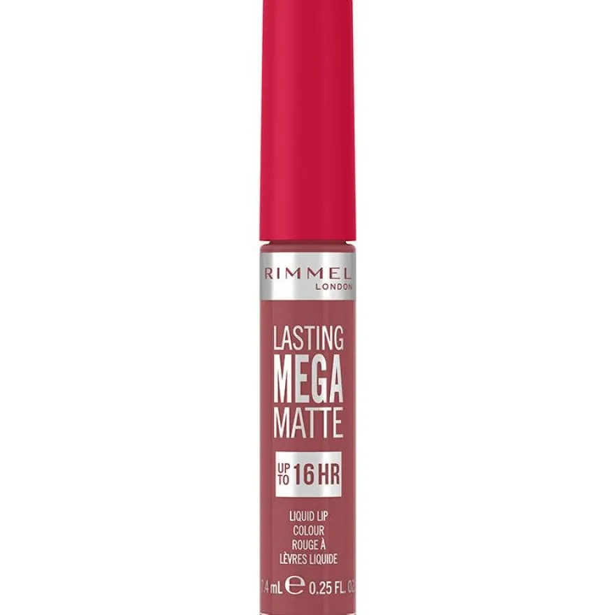 Lasting Mega Matte Liquid Lip Colour 210 Rose y Shine 7.4ml - Rimmel