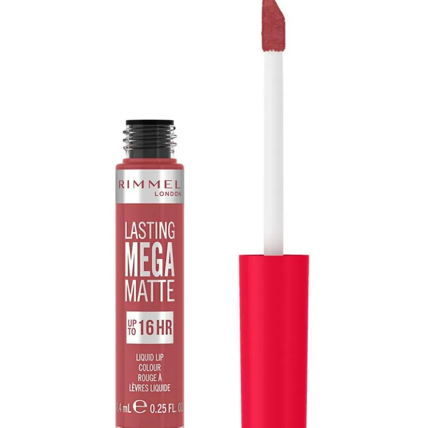 Lasting Mega Matte Liquid Lip Colour 210 Rose y Shine 7.4ml - Rimmel