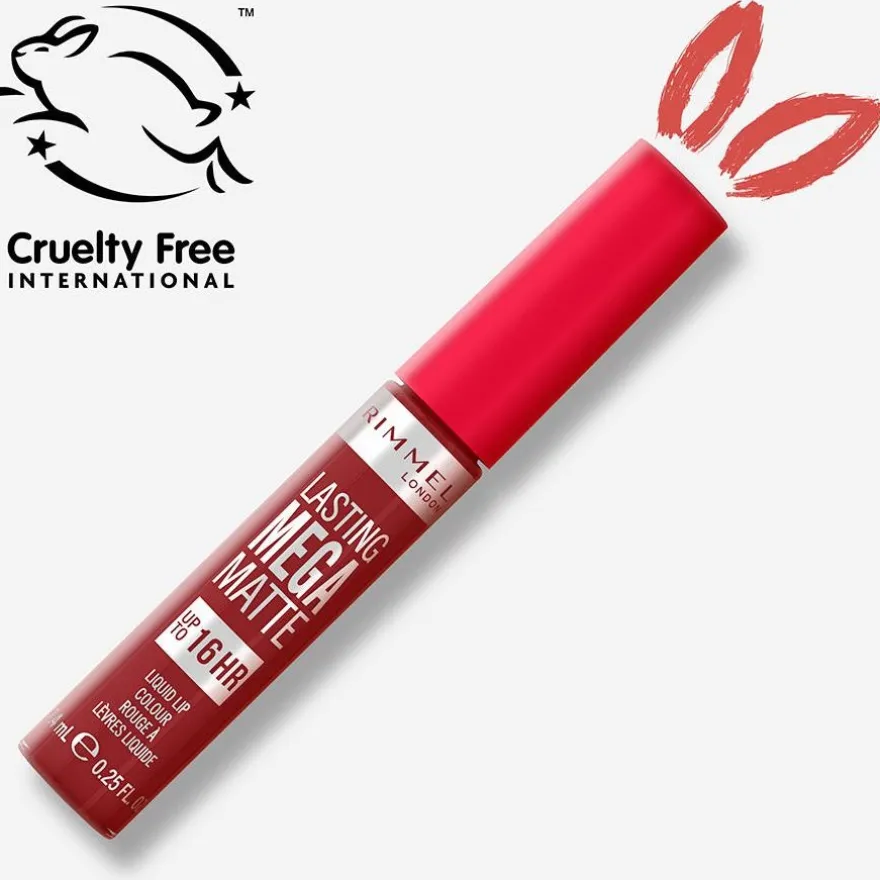 Lasting Mega Matte Liquid Lip Colour 930 Ruby Passion 7.4ml - Rimmel