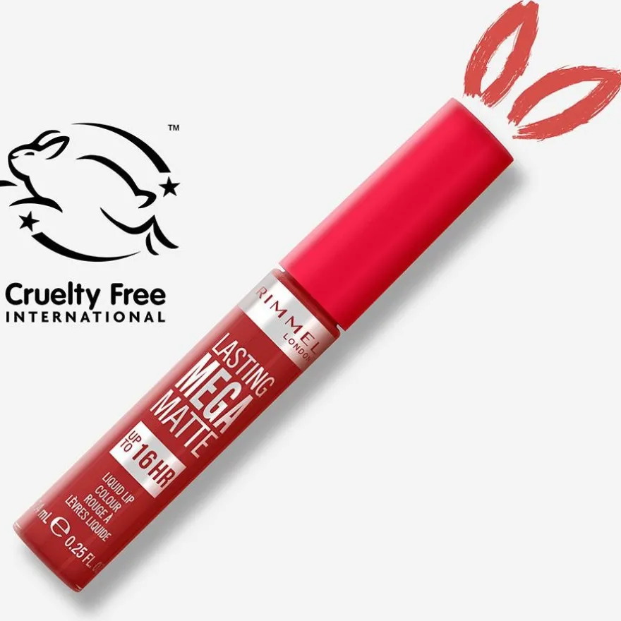 Lasting Mega Matte Liquid Lip Colour 500 Fire Starter 7.4ml - Rimmel
