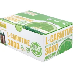 L Carnitina 3000 mg 20 Viales - Gold Nutrition