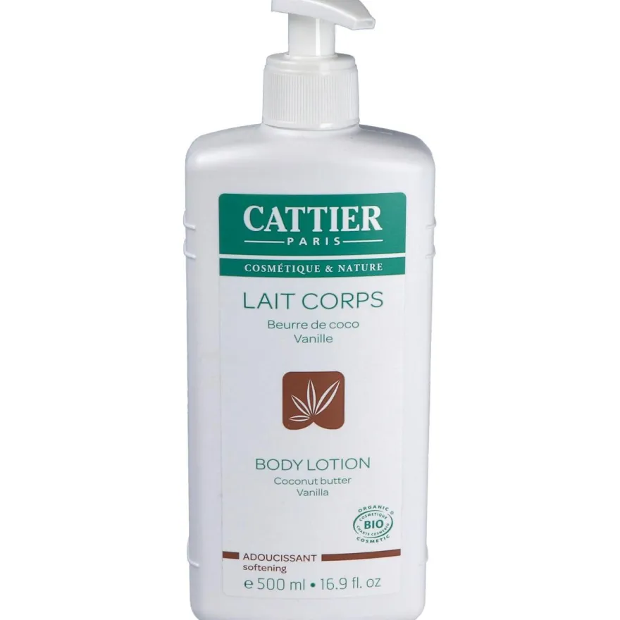 Leche Corporal Suavizante Coco y Vainilla Bio 500ml - Cattier
