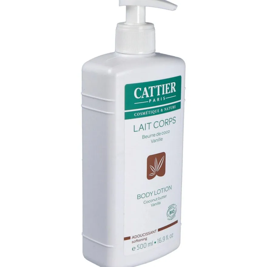 Leche Corporal Suavizante Coco y Vainilla Bio 500ml - Cattier