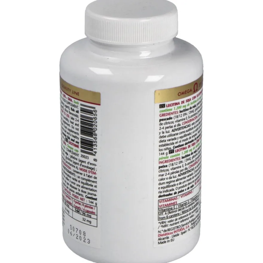 Lecitina de Soja con Flavonoides 1200mg.90perlas - Intersa