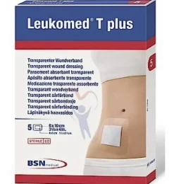 Leukomed T Plus - Aposito Esteril Adh (5 Unidades 10 Cm X 8 Cm)