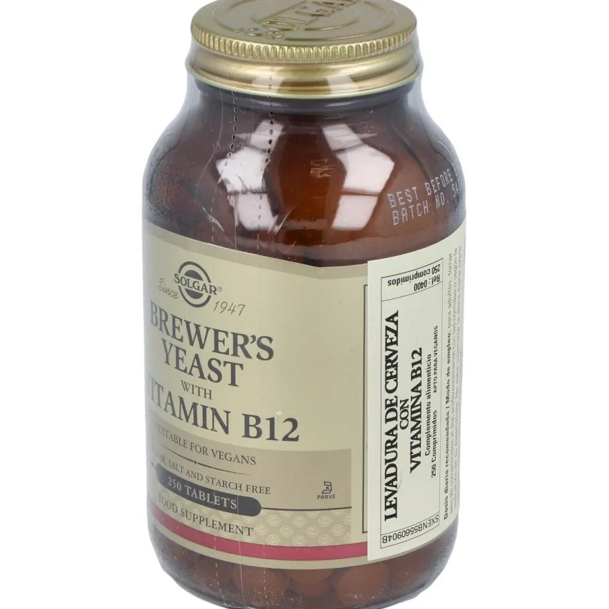 Levadura de Cerveza con Vitamina B12 250comp - Solgar