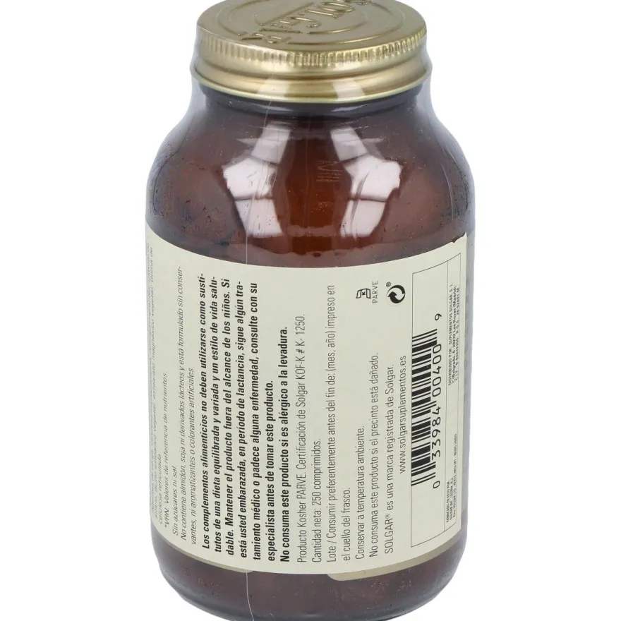 Levadura de Cerveza con Vitamina B12 250comp - Solgar