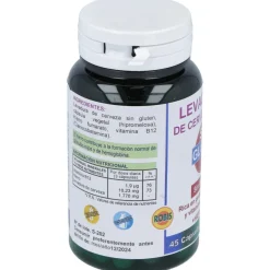 Levadura de Cerveza Forte sin Gluten 45cap - Robis