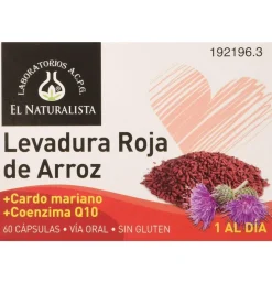 Levadura Roja De Arroz El Naturalista (60 Capsulas)