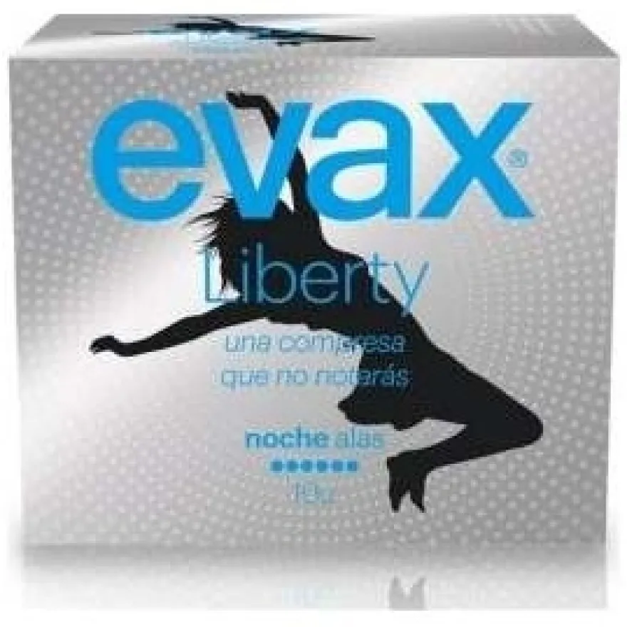 Liberty Noche Compresas con Alas 9u - Evax
