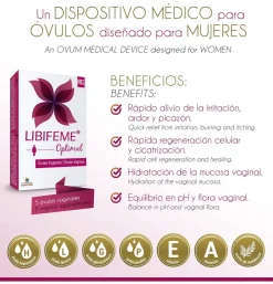 Libifeme Optimal Ovulos Vaginales, 5 Ovulos - Y Farma